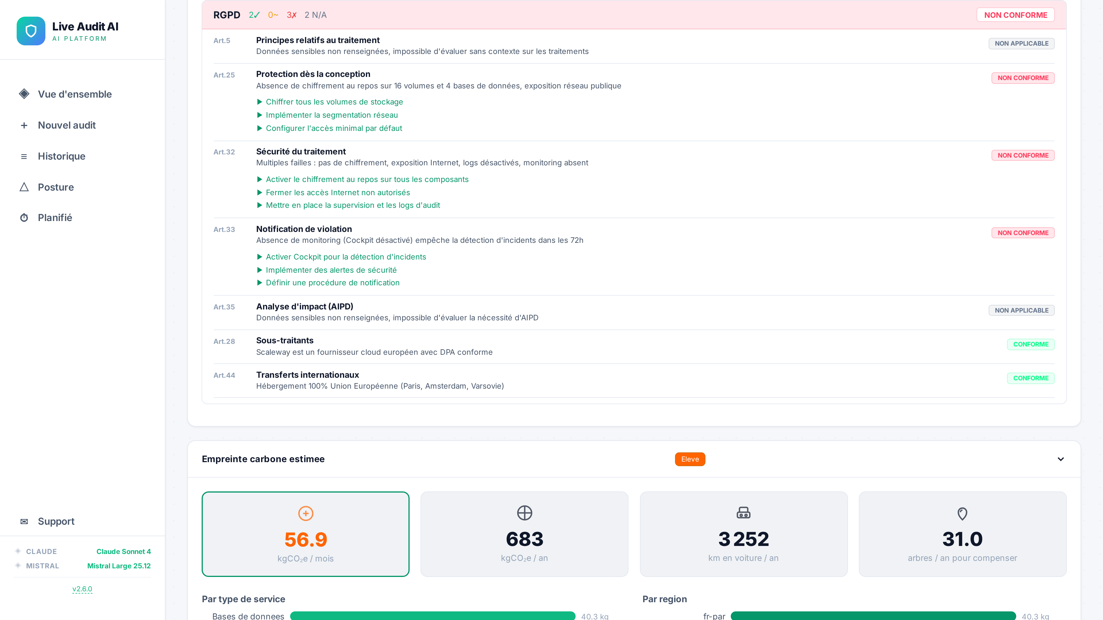 Conformité réglementaire